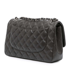 Jumbo Classic Lambskin Double Flap