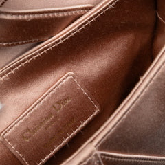 Mini Satin Crystal Embellished Saddle Bag