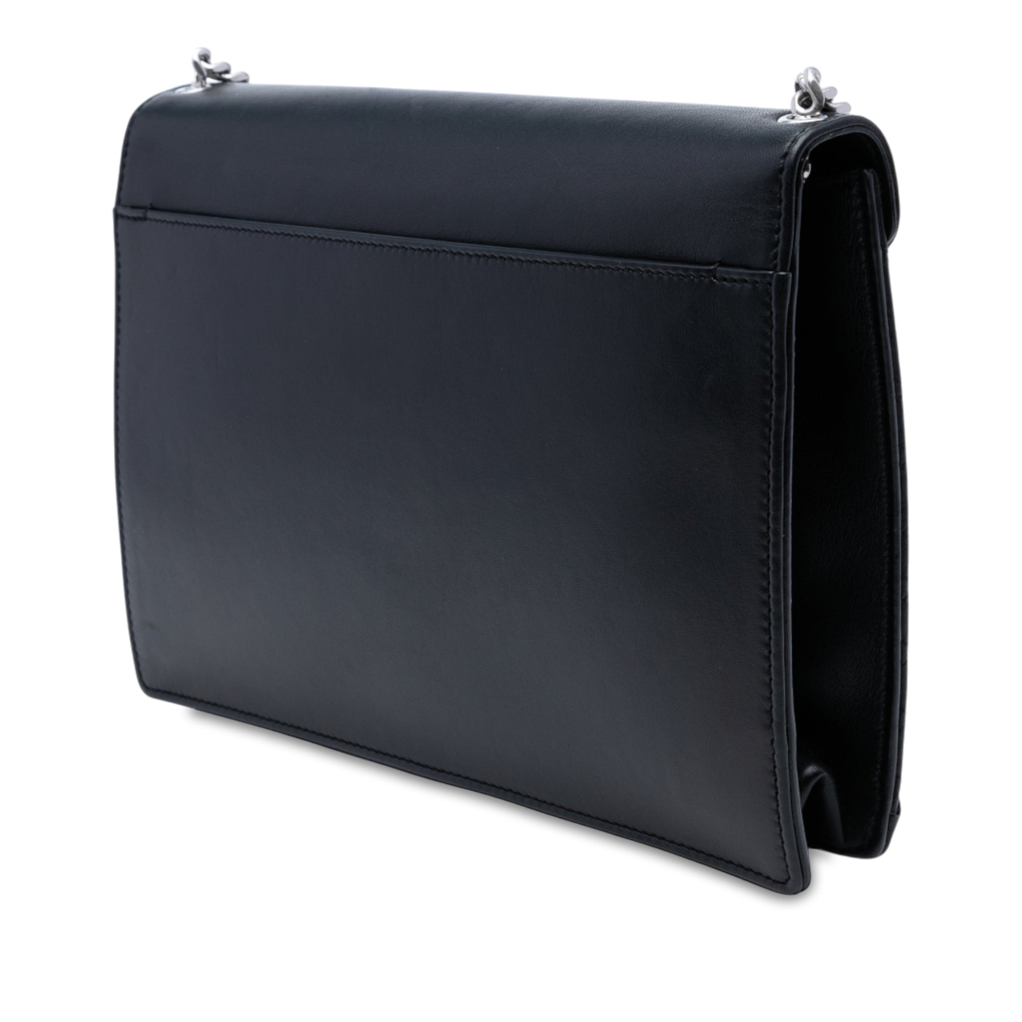 Quilted Lambskin Studded Monogram Gaby Shoulder Bag