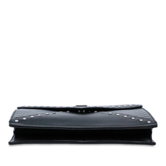 Quilted Lambskin Studded Monogram Gaby Shoulder Bag