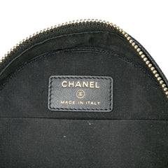 Caviar CC Filigree Round Clutch with Chain