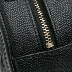 Caviar CC Filigree Round Clutch with Chain