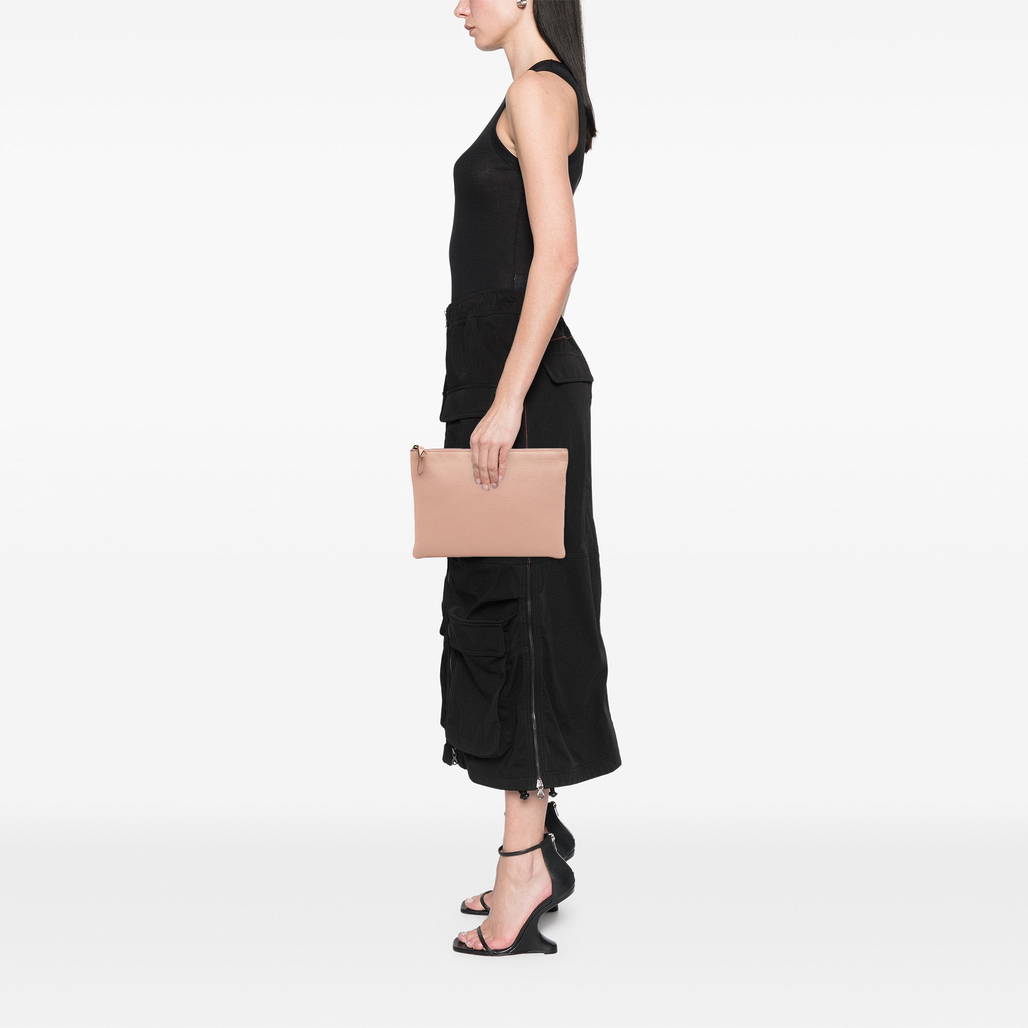 Leather Blind For Love Clutch