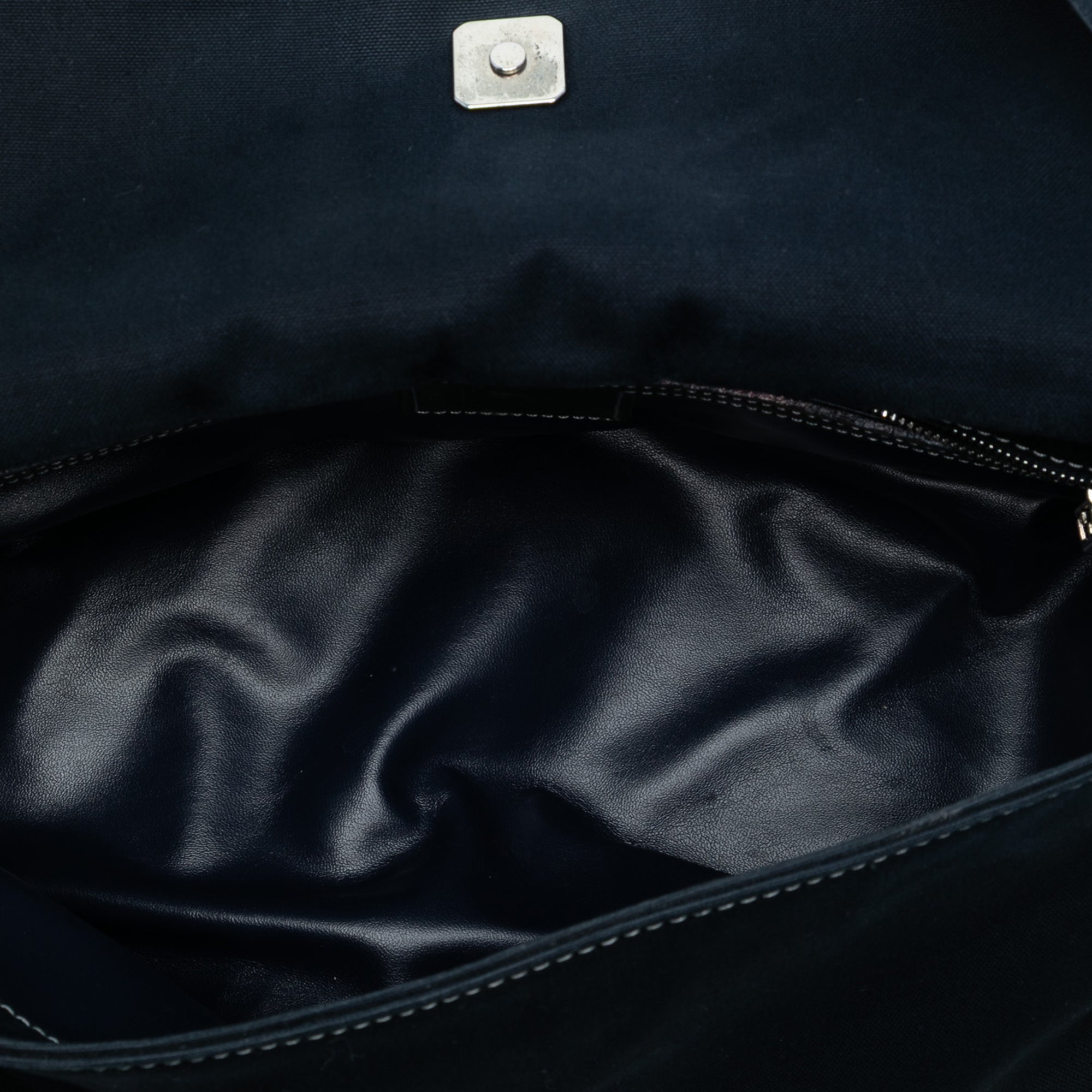 Canvas Baguette Shoulder Bag