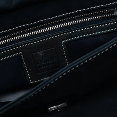 Canvas Baguette Shoulder Bag