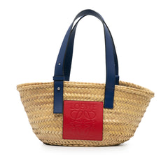 Small Raffia Basket Tote