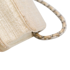 CC Coated Tweed Wallet On Chain