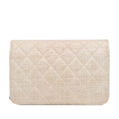 CC Coated Tweed Wallet On Chain