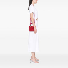 Mini Bicolor Lambskin Cannage Lady Dior