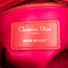 Mini Bicolor Lambskin Cannage Lady Dior