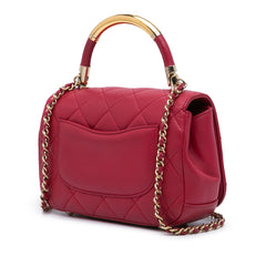 Mini Quilted Lambskin Carry Chic Flap