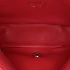 Mini Quilted Lambskin Carry Chic Flap