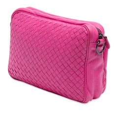 Nappa Intrecciato Front Pocket Messenger Bag