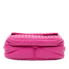 Nappa Intrecciato Front Pocket Messenger Bag