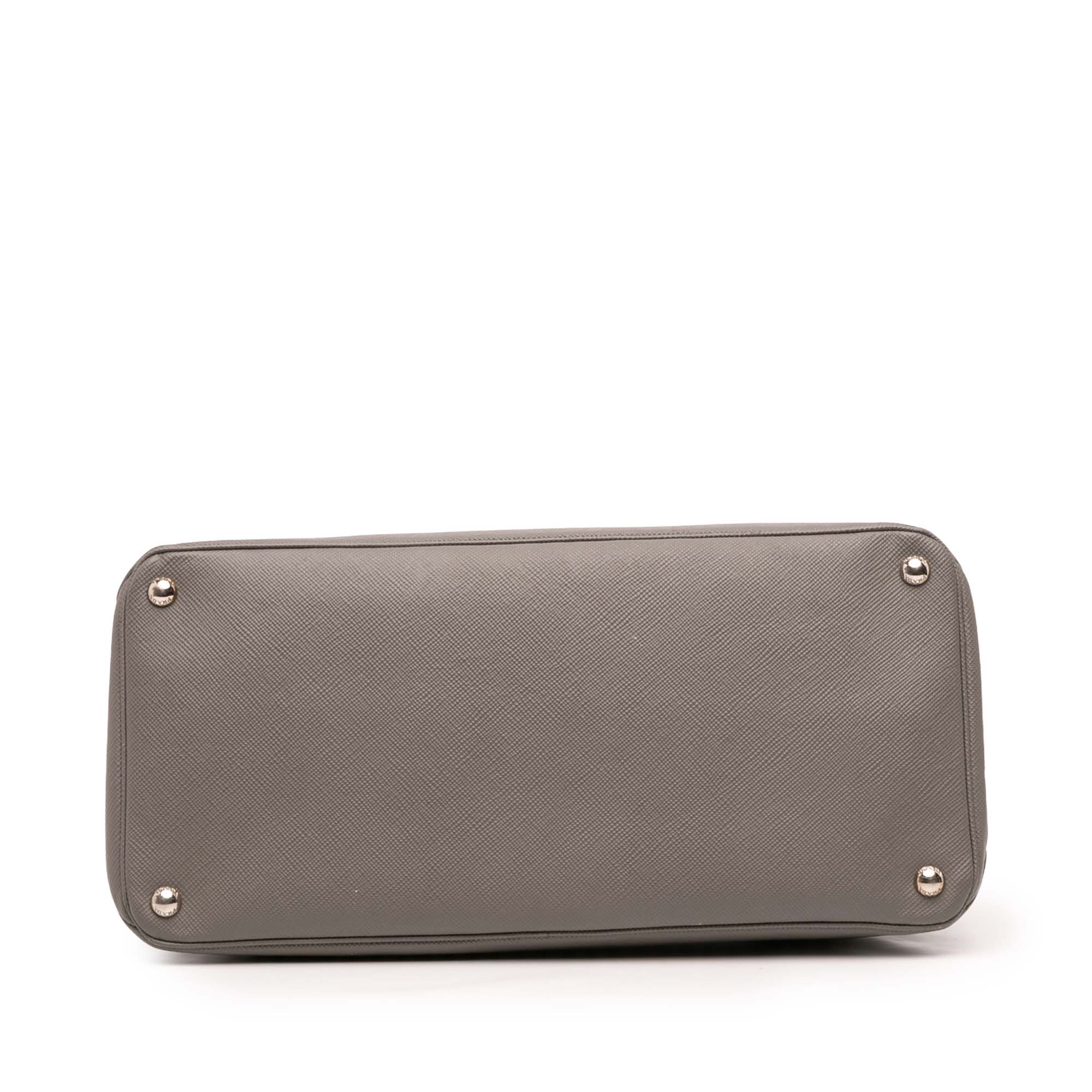 Saffiano Cuir Turnlock Twin Satchel