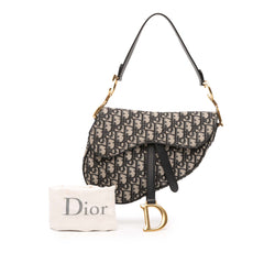 Oblique Canvas Saddle Bag
