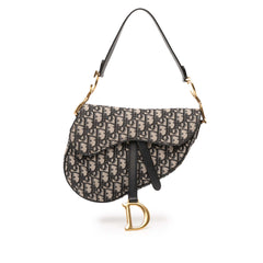 Oblique Canvas Saddle Bag