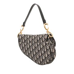 Oblique Canvas Saddle Bag