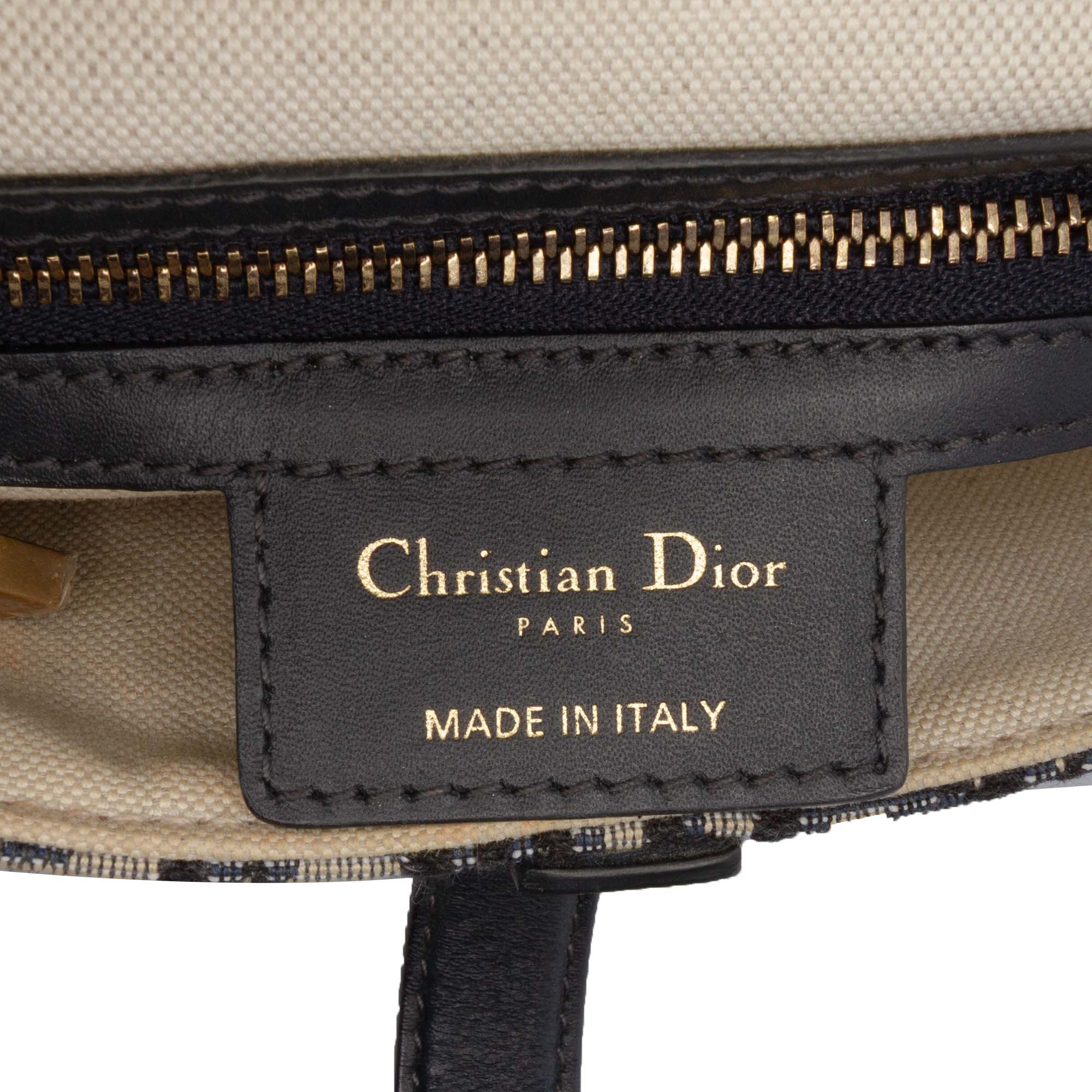 Oblique Canvas Saddle Bag