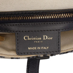 Oblique Canvas Saddle Bag
