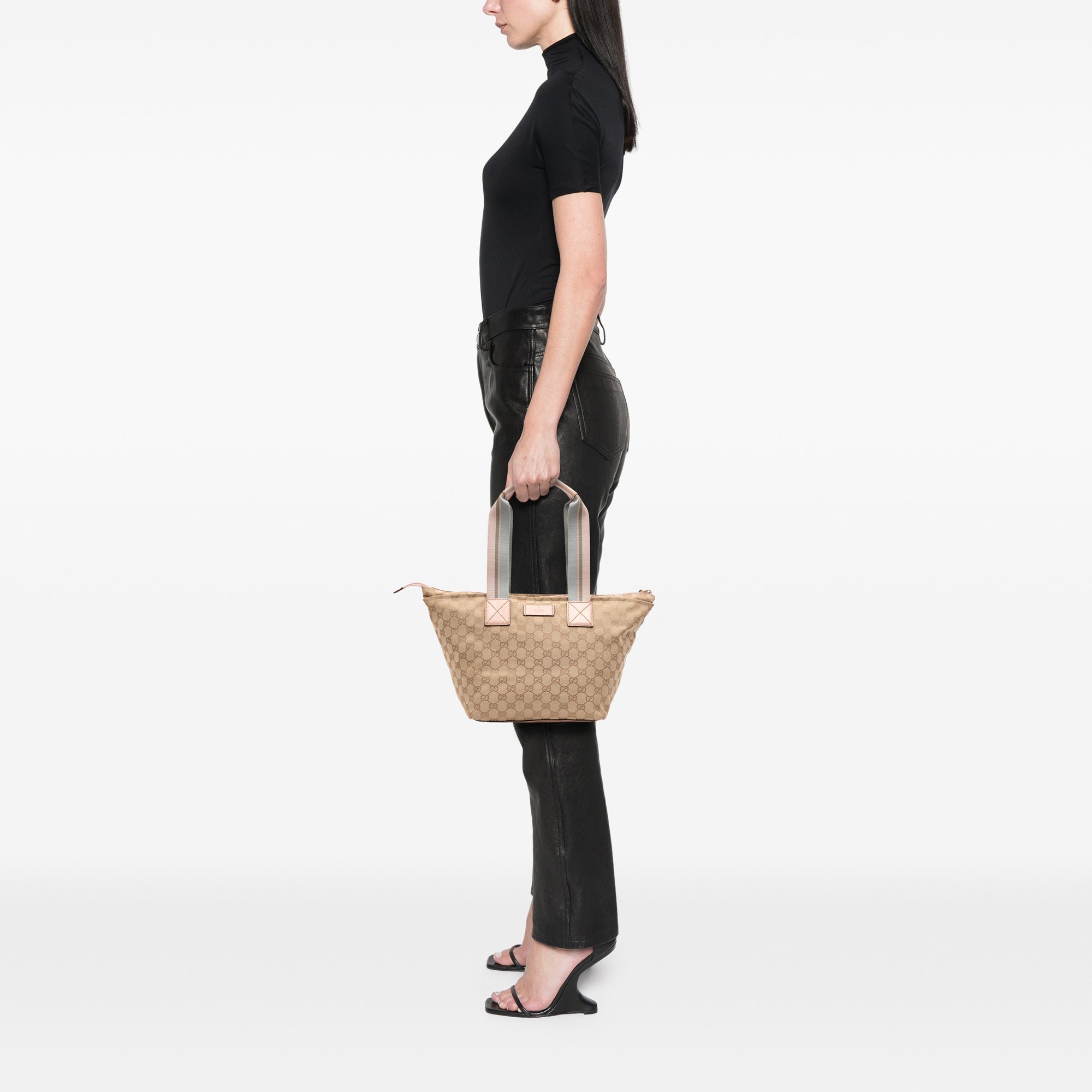 GG Canvas Web Tote