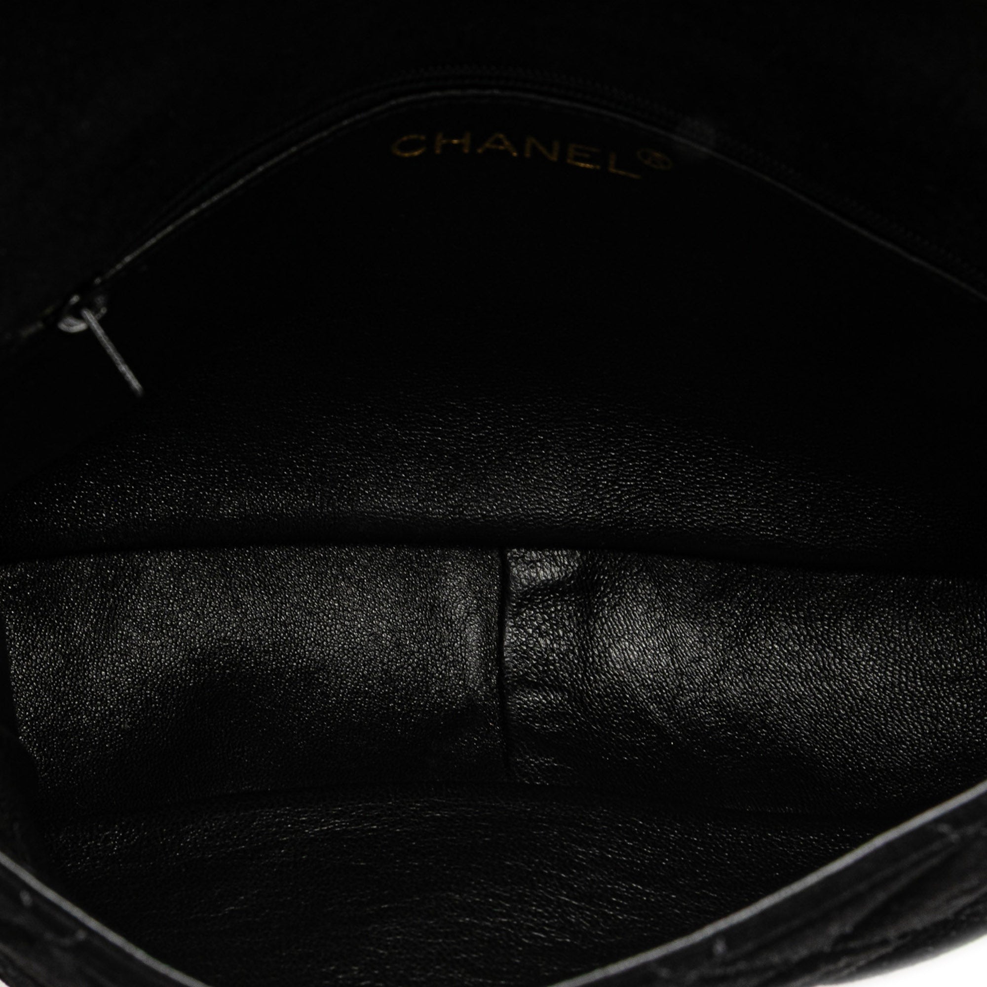 CC Quilted Suede Shoulder Bag