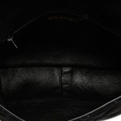 CC Quilted Suede Shoulder Bag