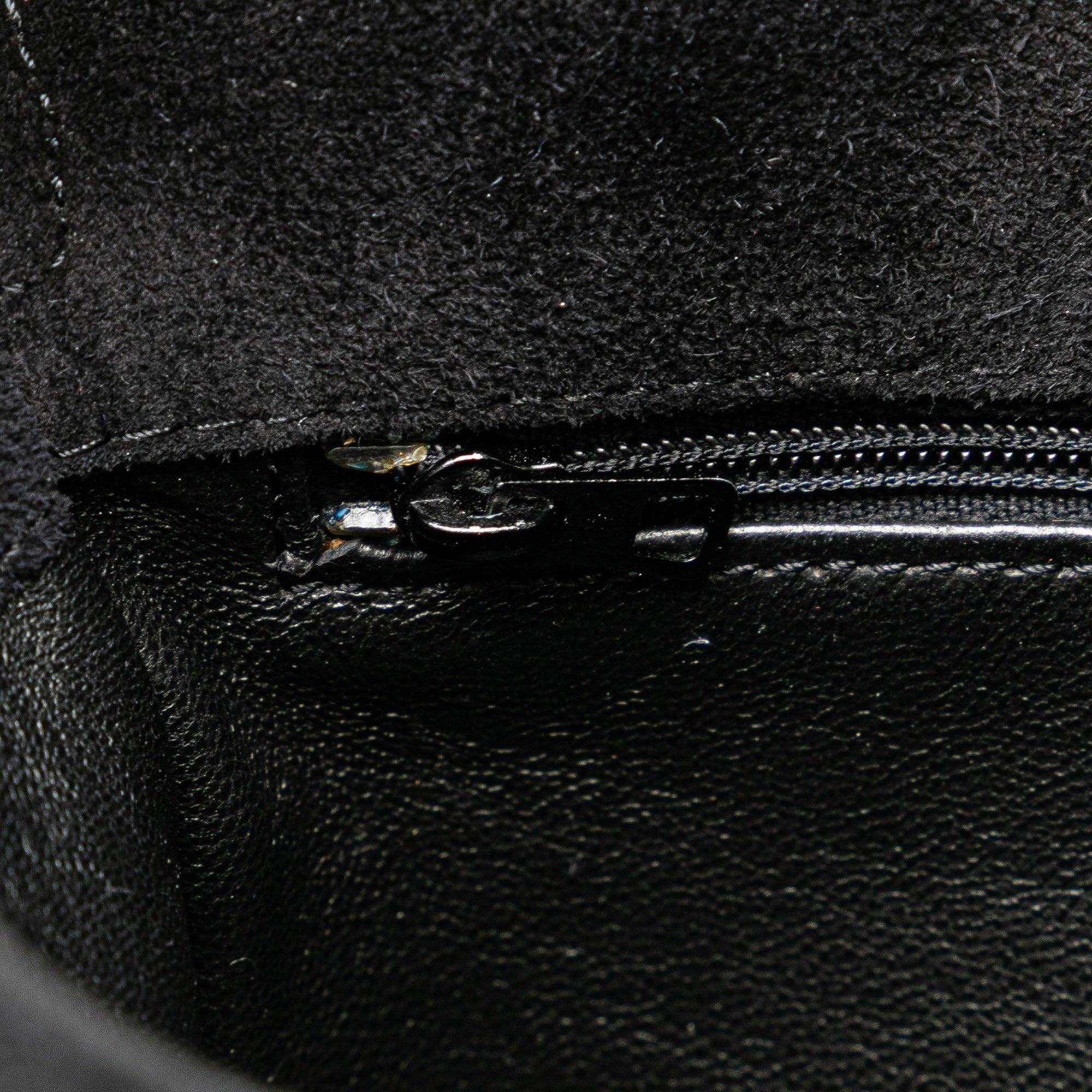 CC Quilted Suede Shoulder Bag