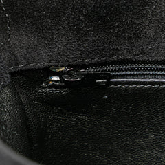 CC Quilted Suede Shoulder Bag
