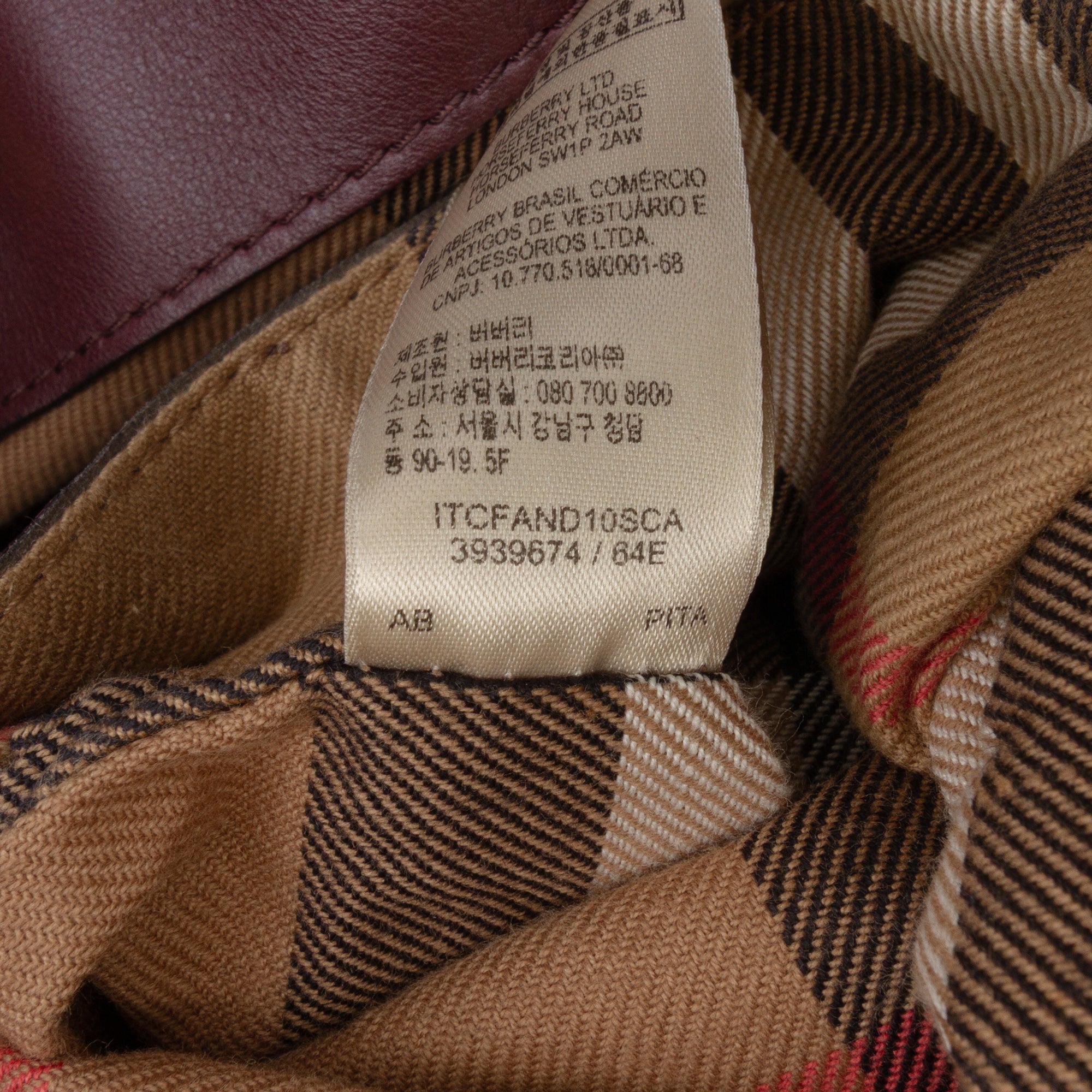 Nubuck and House Check Canvas Beckett Bucket Bag