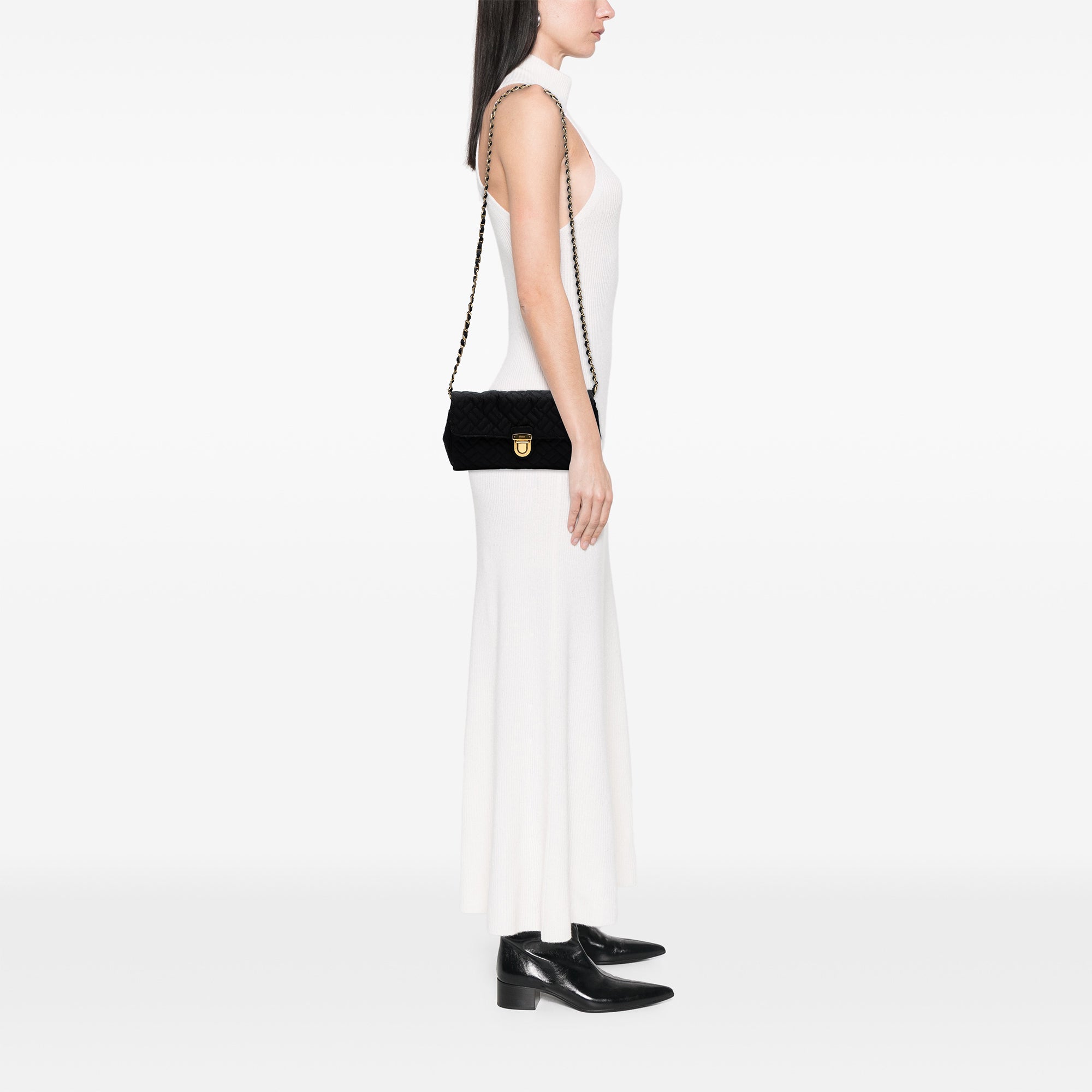 Impuntu Tessuto Chain Crossbody