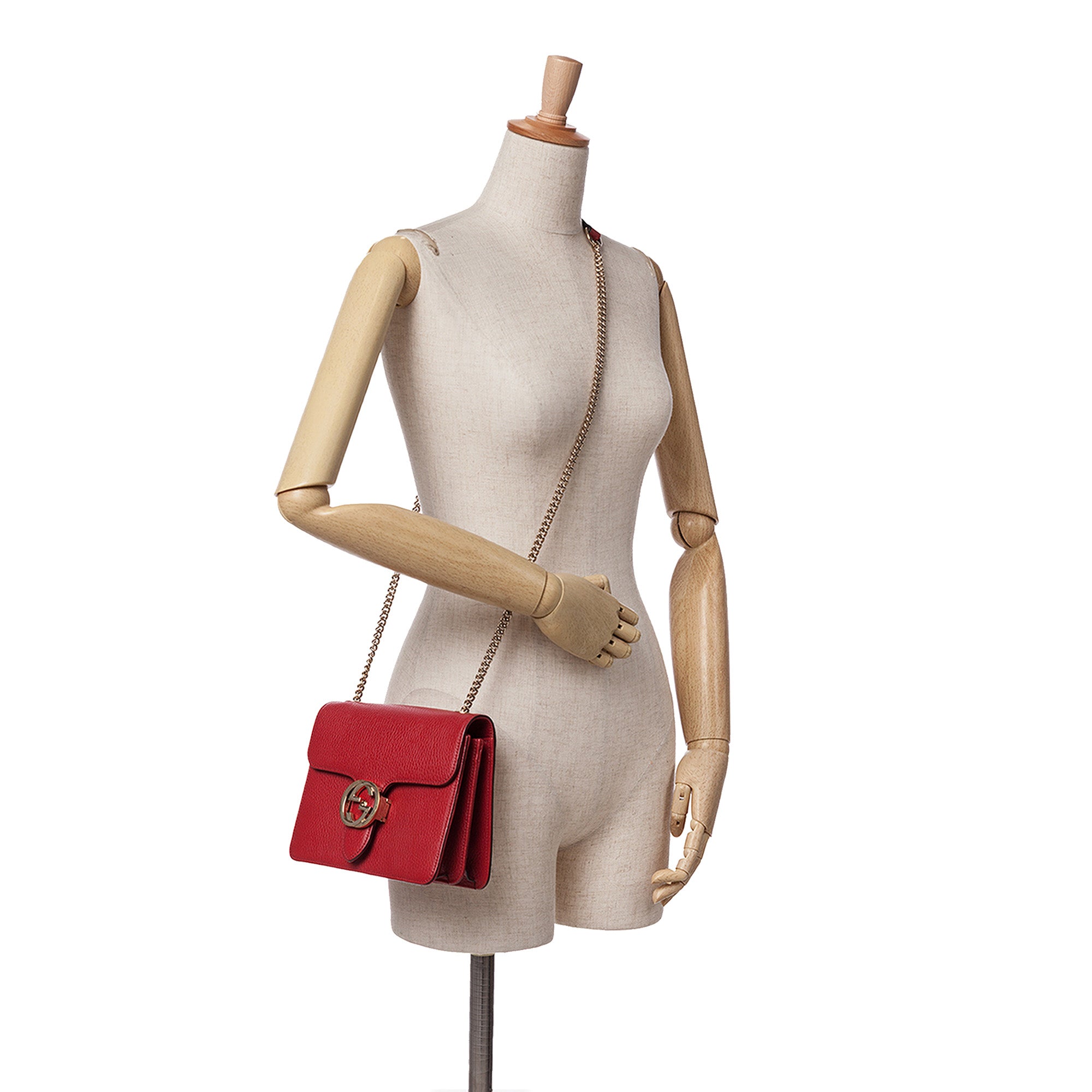 Small Dollar Calfskin Interlocking G Crossbody