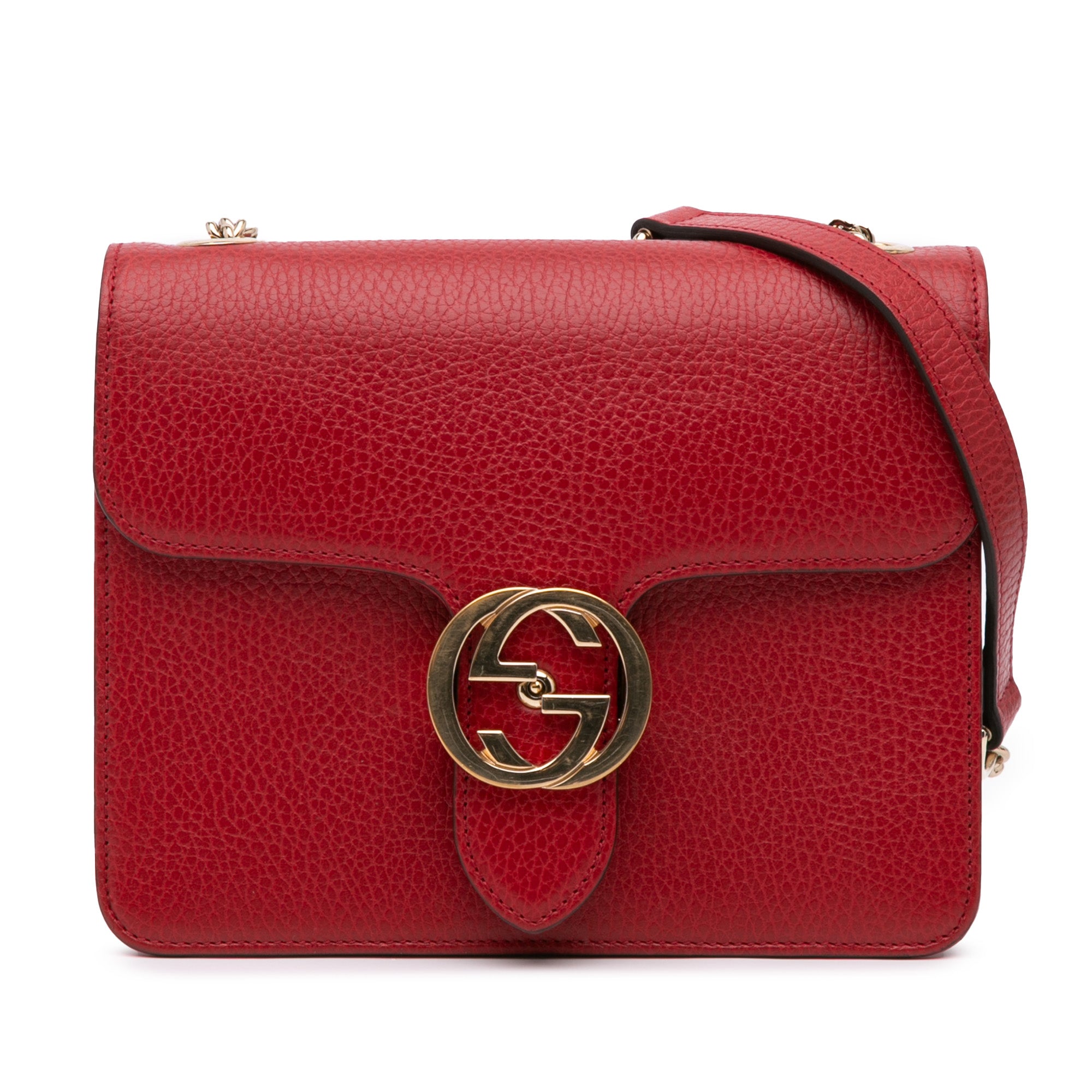 Small Dollar Calfskin Interlocking G Crossbody