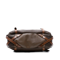 Stitched Leather Bridle Wilton Tote