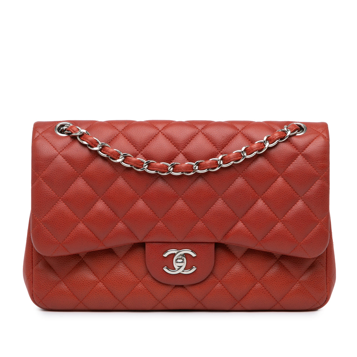 Jumbo Classic Caviar Double Flap