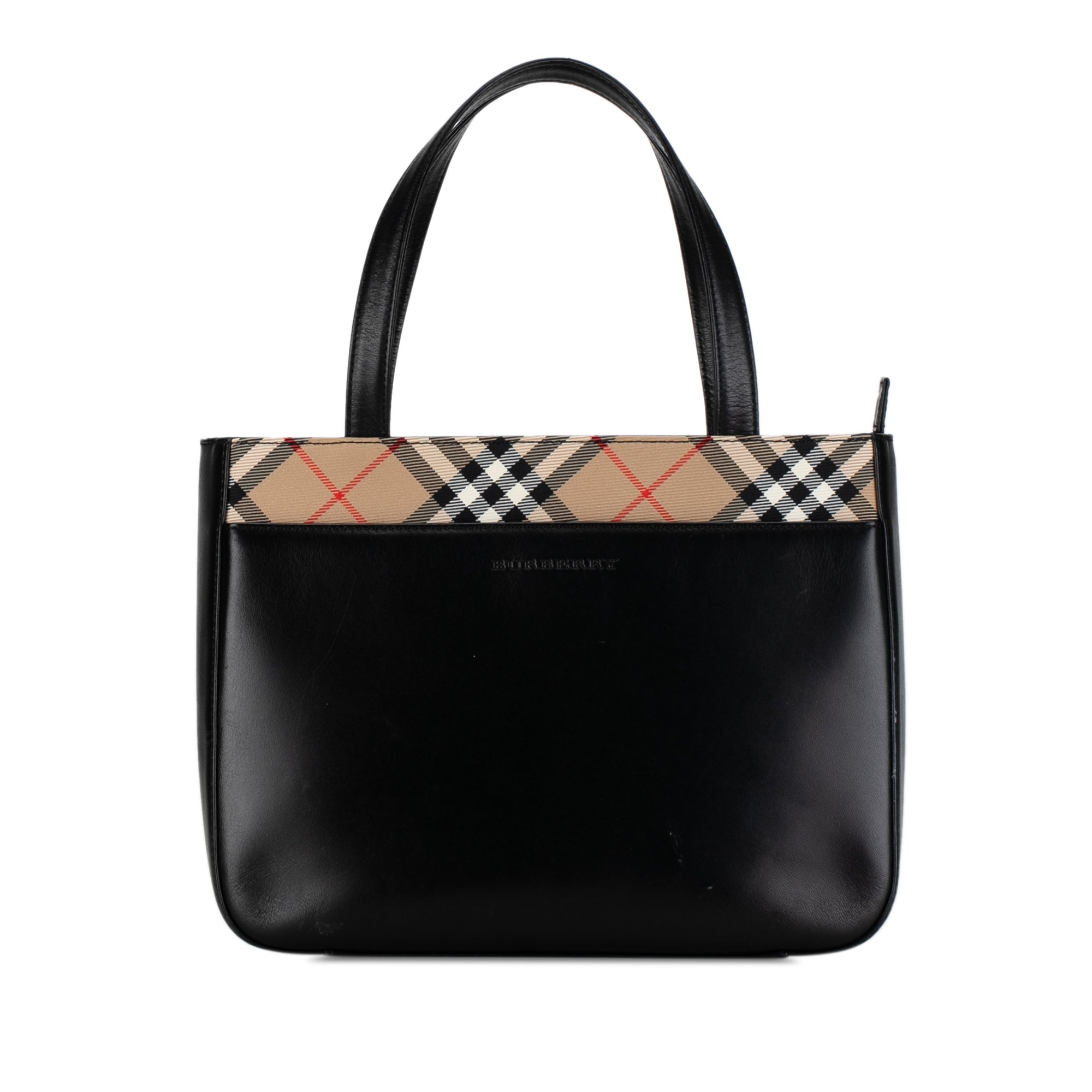 Leather Nova Check Handbag_0