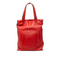 Leather Anagram Shopper Tote
