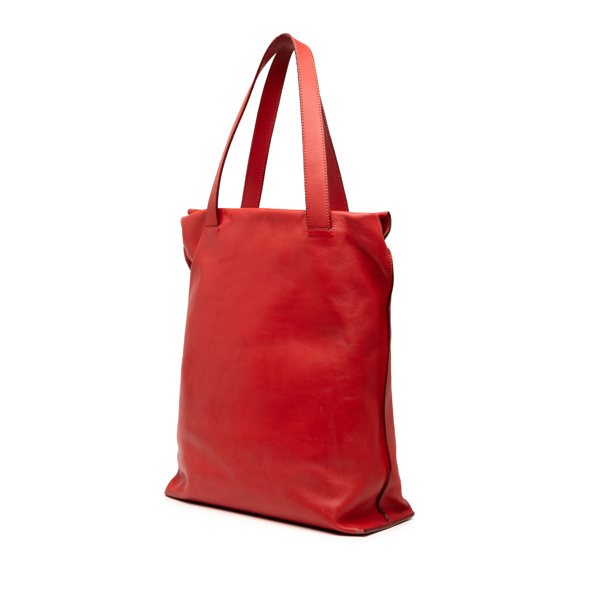 Leather Anagram Shopper Tote