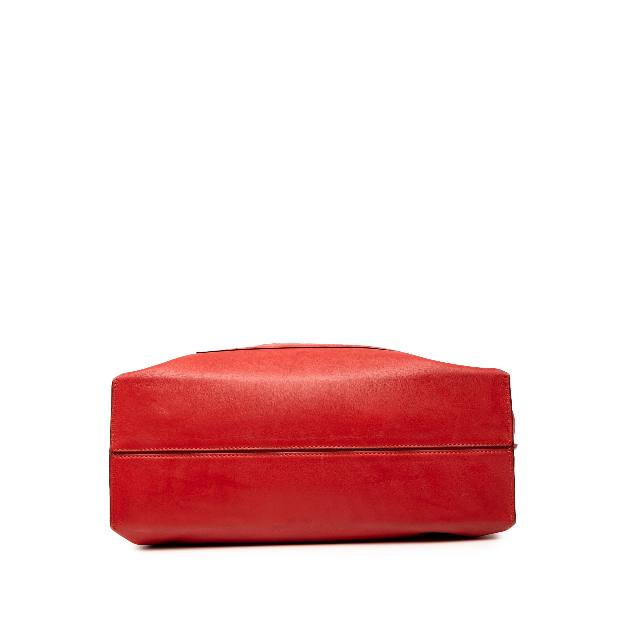 Leather Anagram Shopper Tote