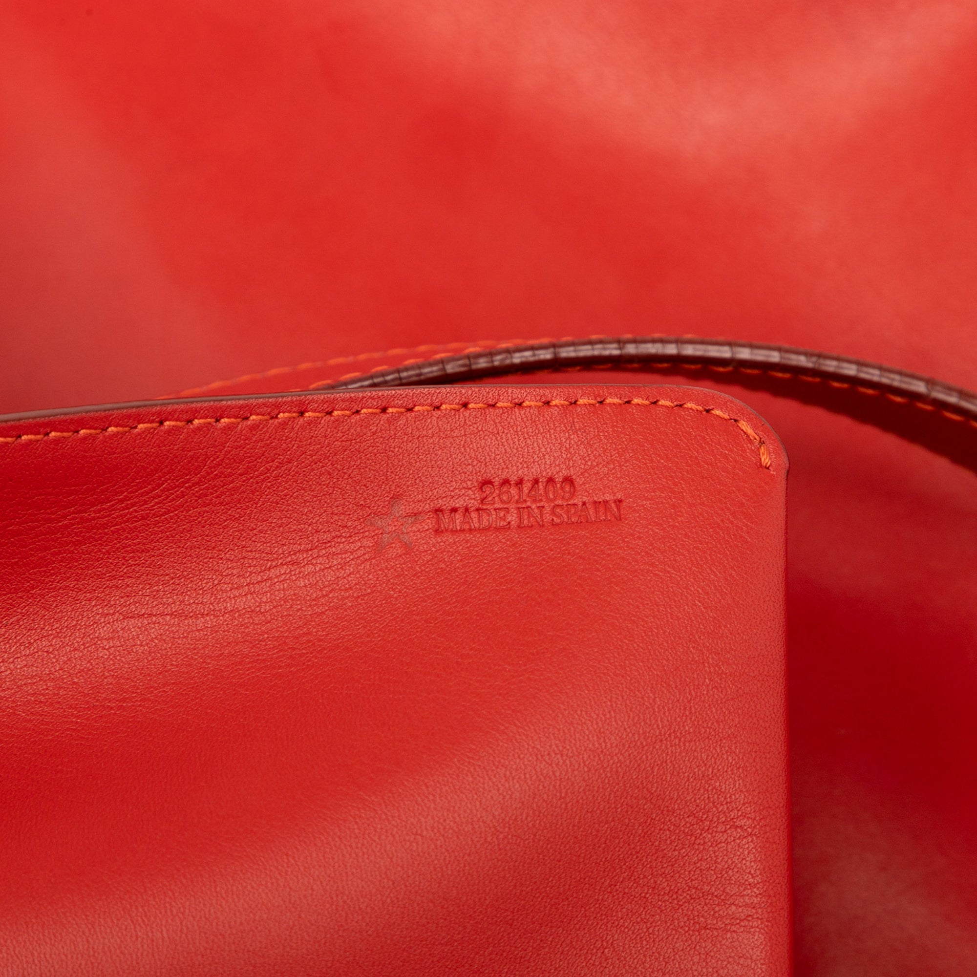 Leather Anagram Shopper Tote