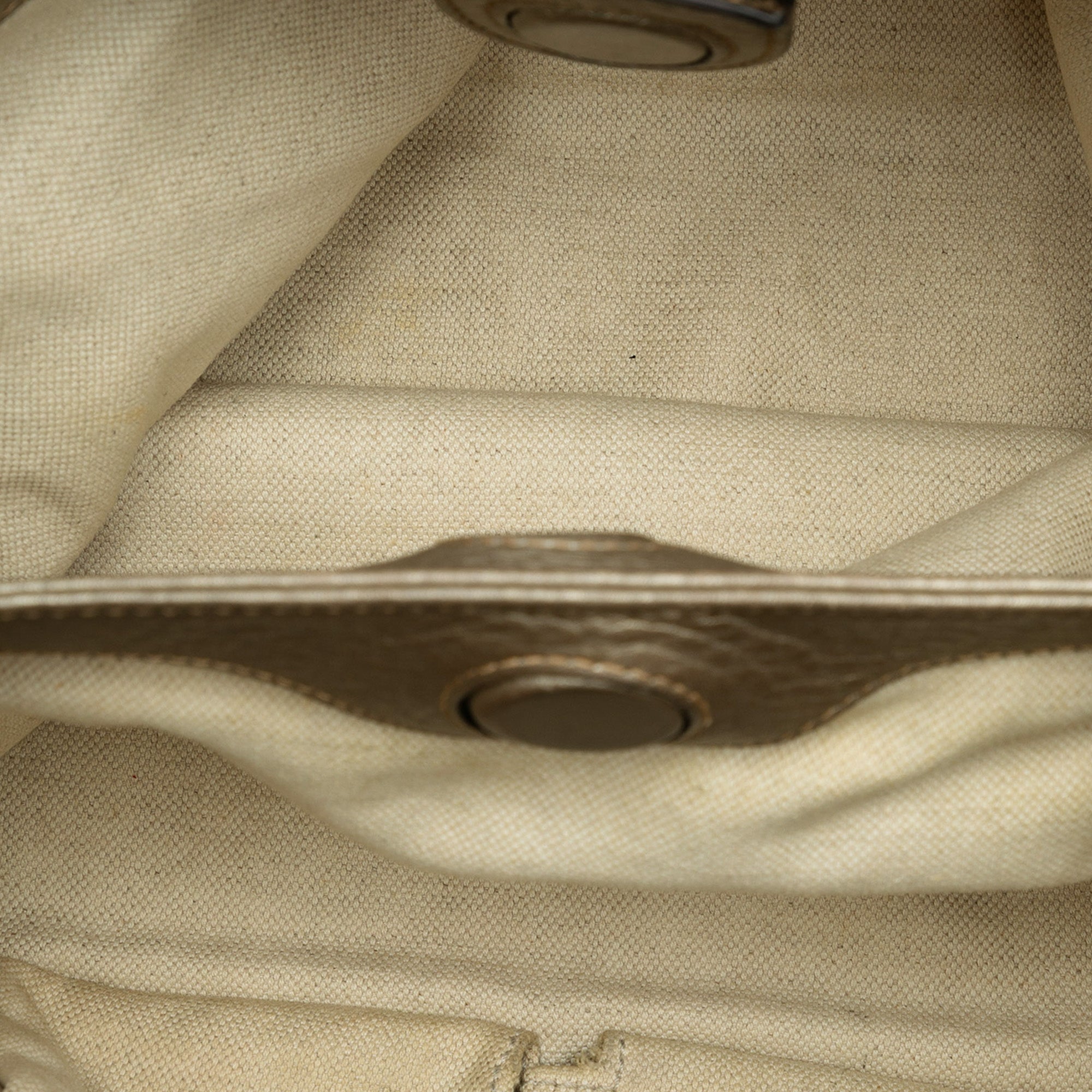 Small Calfskin Bamboo Shopper Satchel