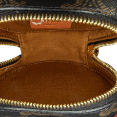 Micro Triomphe Coated Canvas Heart Crossbody