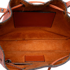 Grained Calfskin Rockstud Bucket Bag