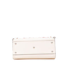 Small Bicolor Calfskin Whipstitch Runway Satchel
