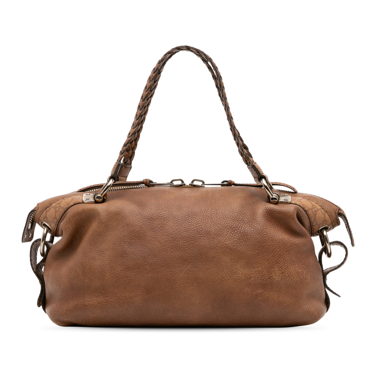 Medium Leather Bamboo Bar Tote