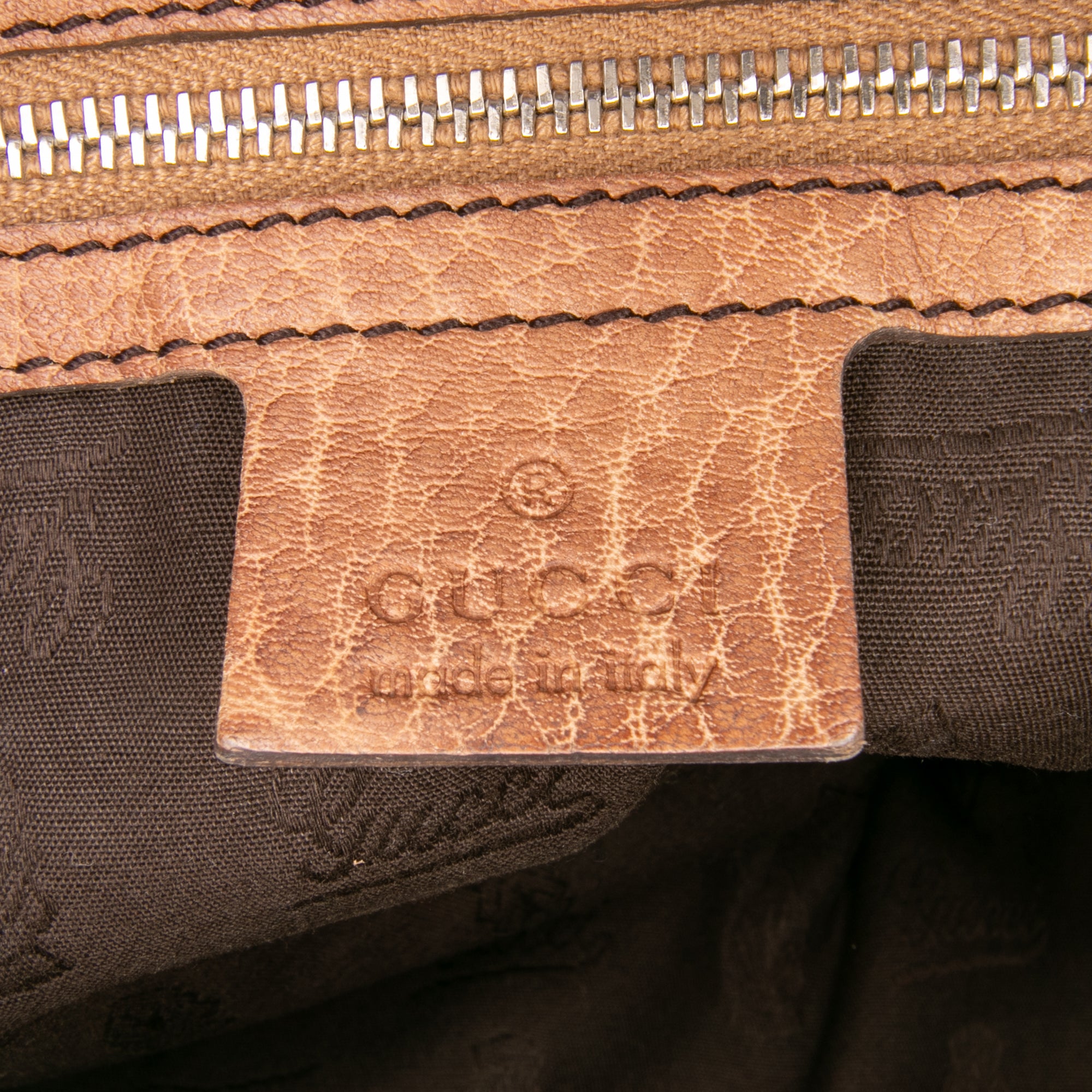 Medium Leather Bamboo Bar Tote