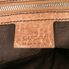 Medium Leather Bamboo Bar Tote