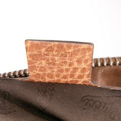 Medium Leather Bamboo Bar Tote