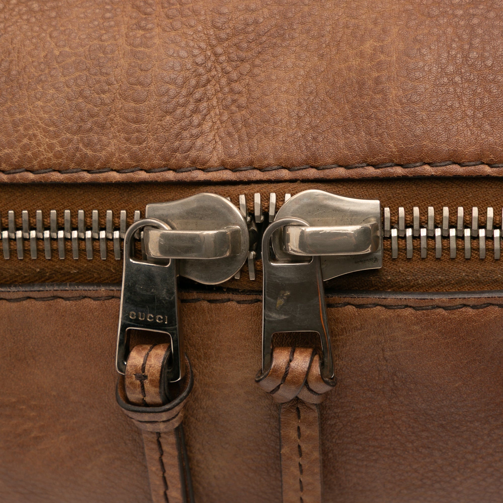 Medium Leather Bamboo Bar Tote