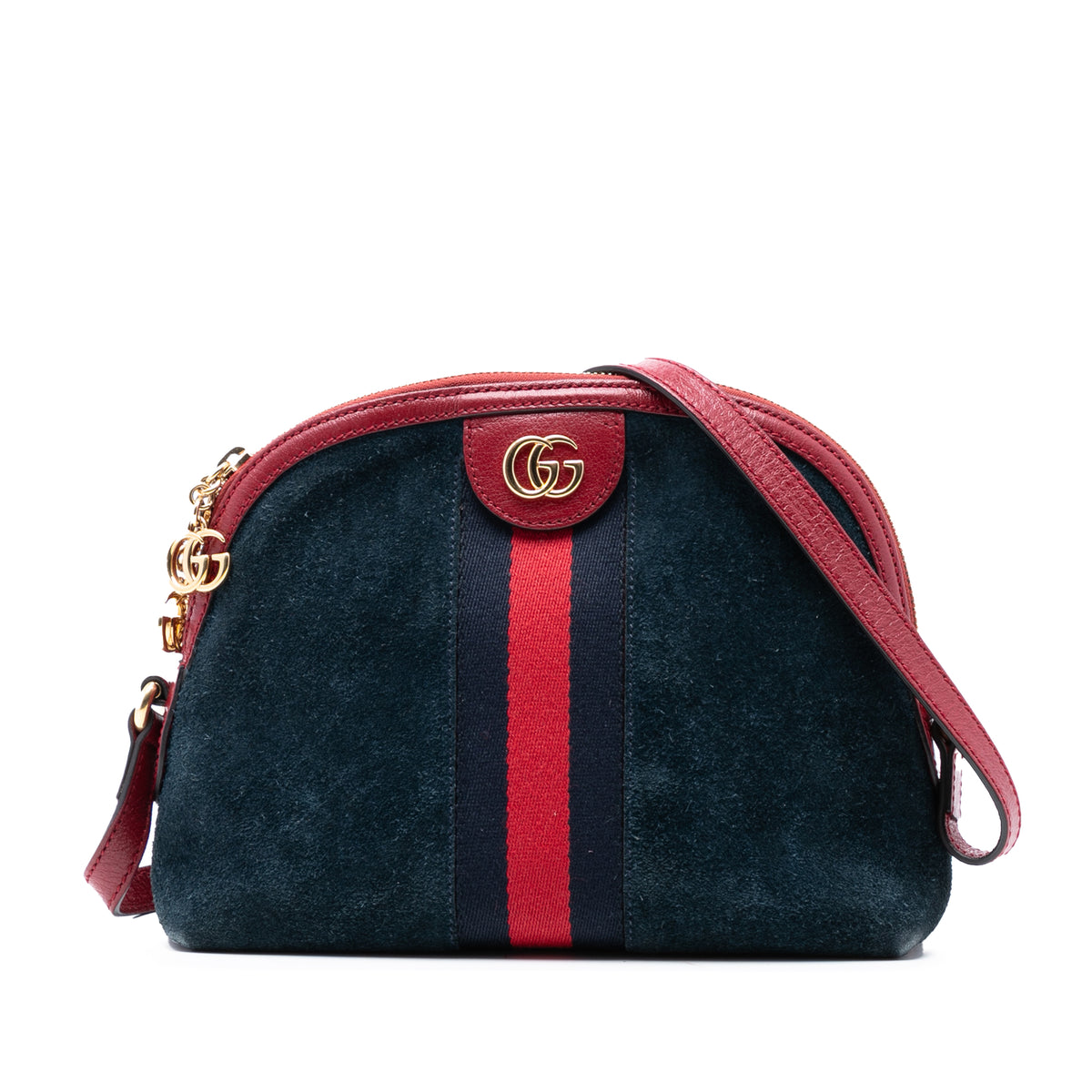 Small Suede Ophidia Dome Crossbody